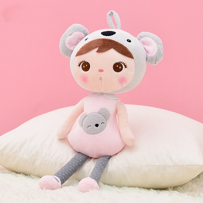 Bantal Mainan Mewah Kartun Gadis 18in yang Dapat Dicuci AZO Gratis