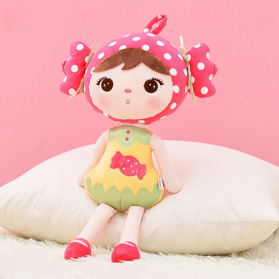 Bantal Mainan Mewah Kartun Gadis 18in yang Dapat Dicuci AZO Gratis