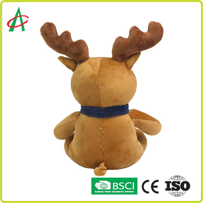 Boneka Binatang Rusa Hidung Merah Tinggi 20cm CPSC Dengan T Shirt Dan Syal