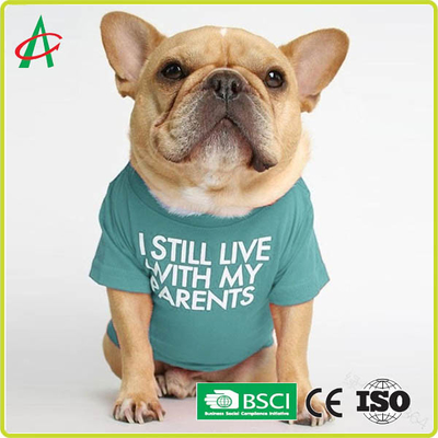 ODM Full Handcraft Sewing Cotton Pet T Shirt Dengan Nama Tercetak