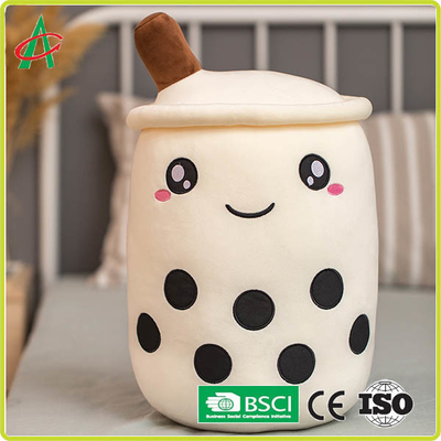 OEM Bubble Tea Plush Pillow Dengan Bordir Emoji