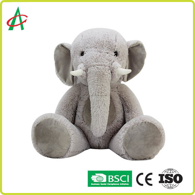 30cm Grey Cuddly Stuffed Elephant Plush Toy OEM Dapat Diterima