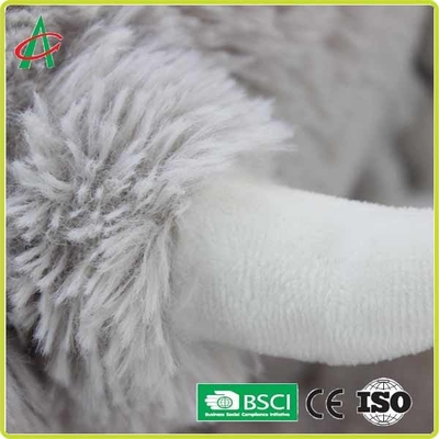 30cm Grey Cuddly Stuffed Elephant Plush Toy OEM Dapat Diterima