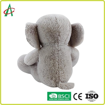 30cm Grey Cuddly Stuffed Elephant Plush Toy OEM Dapat Diterima