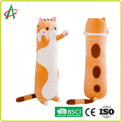 OEM ODM Dekorasi Rumah Bantal Kucing Kartun Mewah 70cm