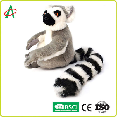 Mainan Mewah Madagaskar Lemur 10 '' Tanpa Iritasi