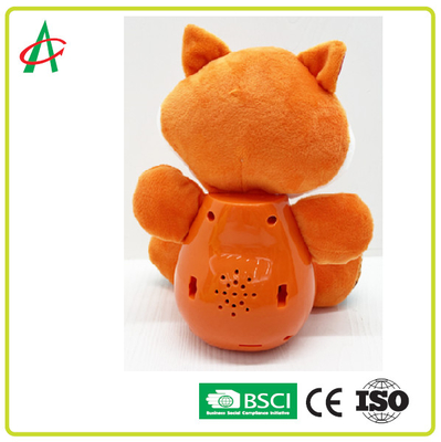 BPA Gratis Fox Musical Plush Toys Untuk Pelatihan Sensorik