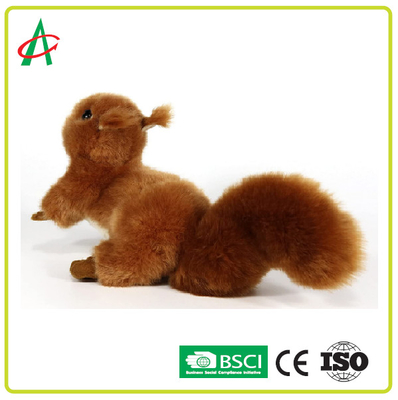 Angelber Squirrel Stuffed Toy 20CM Dengan Ekor Berbulu
