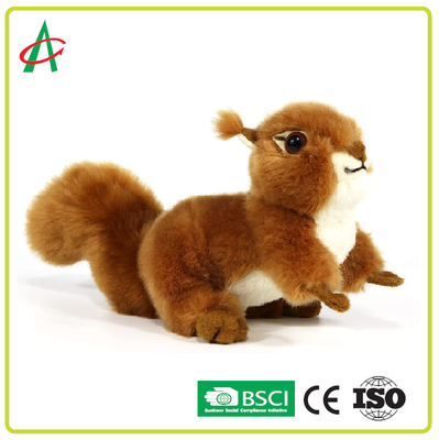 Angelber Squirrel Stuffed Toy 20CM Dengan Ekor Berbulu